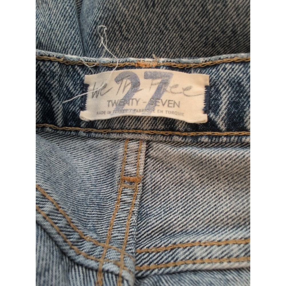 We The Free Womens Jeans Blue‎ Distressed Light Wash  Size 27 - Picture 9 of 9